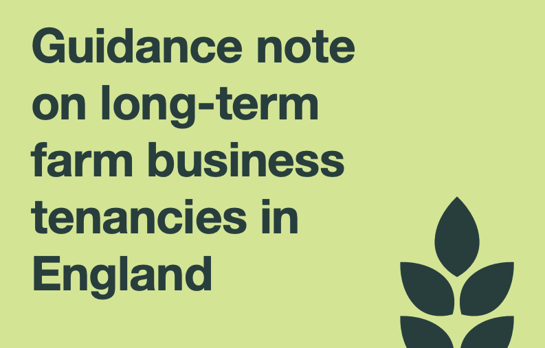 Farm Business Tenancy for England – by RICS and supportive organisations
